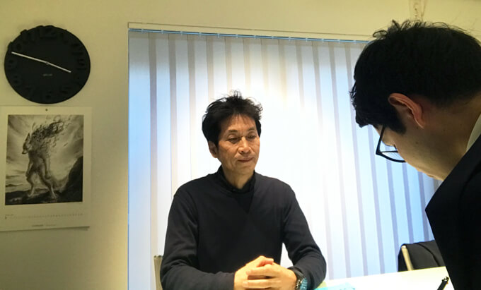 藤吉社長インタビュー風景