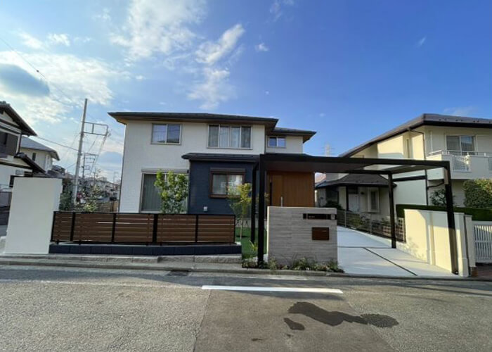 株式会社LAND-H.A.Gが手掛けた横浜市S様邸のセミオープンの外構